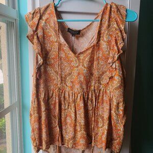 Rachel Zoe Tassel Blouse Size M